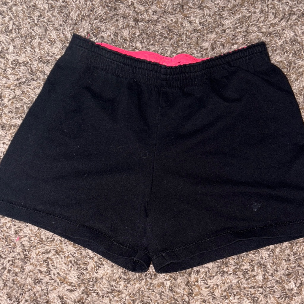 Wonder Nation Black And Pink Women's Athletic Shorts